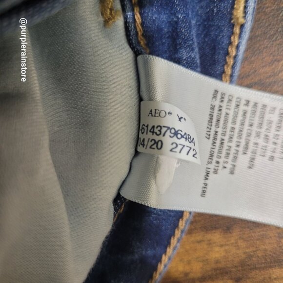 American Eagle Jeans 00 Dream Jegging Tummy Control Super Hi Rise Stretch Denim - Picture 8 of 14